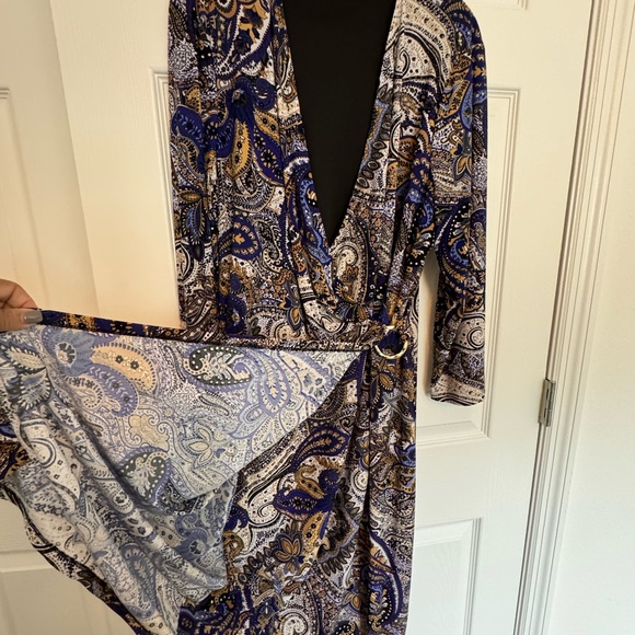 Women's faux wrap dress - Picture 3 of 3